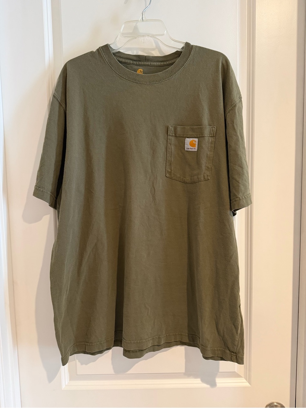 Carhartt Men's Short-Sleeve Pocket Tee in Olive